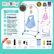 Mas Baby XL Size Spring Cot Full Set Cradle Stand Buaian Bayi Sama Motor