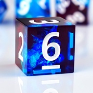 DND Dice Set, Sharp-Edged Resin Dice, D&D Tabletop Dice, Dungeons & Dragons Dice Set Gift (with Case