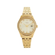 [Powermatic] Fossil ES5037 Scarlette Micro Three-Hand Date Gold-Tone Stainless Steel Women's Watch