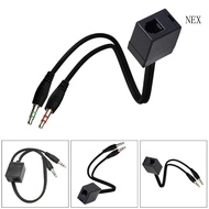 NEX Female RJ9 Headset to Male 3 5mm Mobile Phone Adapter Headset Conversion