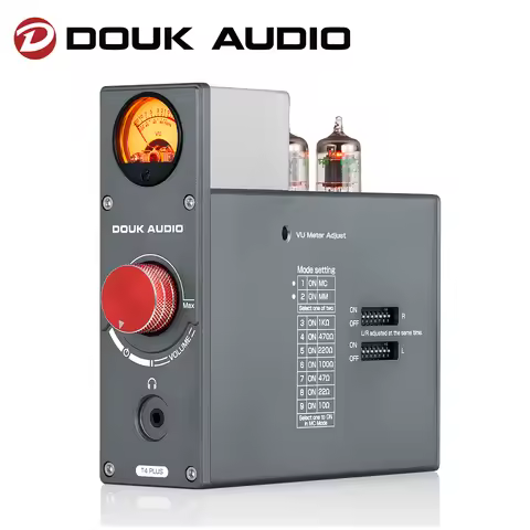 Douk Audio 5654 Valve Tube Phono Stage Preamp Stereo Audio Preamp for TV/MP3/Phone Headphone Amp w/V