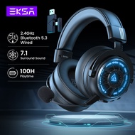 EKSA E5000 BT 2.4GHz Wireless Headphones Bluetooth 5.3 Gaming Headset Gamer with ENC Noise Cancellin
