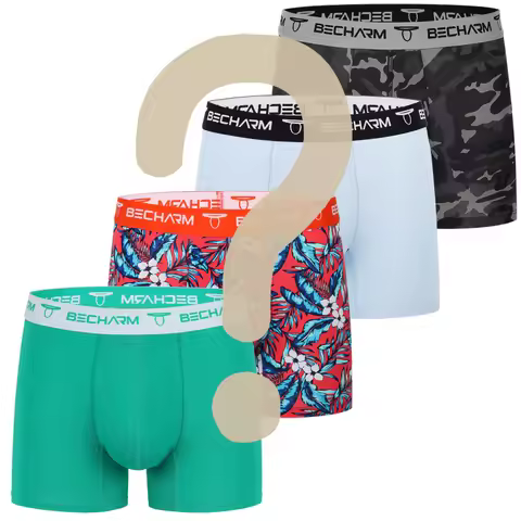 4pcs/Men's Boxers Blind Box Men Shorts Men Briefs Set Random 4-Piece Set 4 Pieces of Randomly Colore
