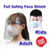 Zachia Full Adult kids Face Shield Adult face cover Oversized Visor Wrap Shield protective glasses anti fog glasses