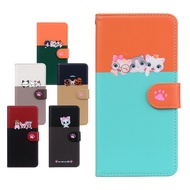 Flip Leather Case For Samsung Galaxy Note 9 10 Pro 20 Ultra S10 Plus A10 A20 A30 Cartoon Cute Cat&amp;Dog Shockproof Wallet Card Stand Cover