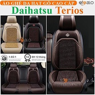 Áo trùm lót bọc ghế xe ô tô Daihatsu Terios da PU hạt gỗ tự nhiên CAO CẤP