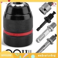 (su33322ou.th) Keyless Drill Chuck, 1/2-20UNF Mount 1-13mm- Fits 3/8" SDS-Plus Shank, 1/4" Hex Shank