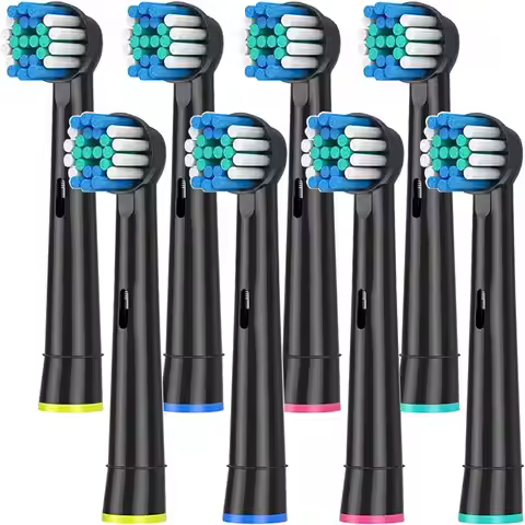 Black/White Replacement Brush Heads For Oral B Electric Toothbrush Advance Power Vitality Precision 