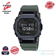 [OFFICIAL CASIO WARRANTY] Casio G-Shock GM-5600B-3D Men's Digital Square Metal Covered Green Strap W