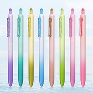 WRITECH Gel Pens Fine Point: 0.5mm Retractable Multicolor Ink No Smear Gradient Color Aesthetic Pen
