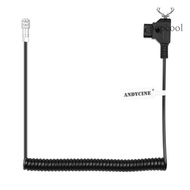 ANDYCINE Coiled D-Tap to BMPCC 4K/6K Weipu Power Cable Compatible with Blackmagic Pocket Cinema Came
