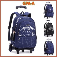 Beg Sekolah Roda Beg Sekolah Troli beg sekolah beroda Dinosaur Wheeled School Bag for Kids Trolley R