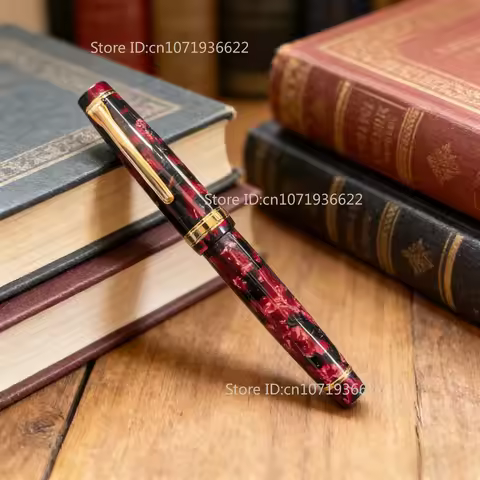 Low Discout Hoohill Acrylic Resin Fountain Pen Flex Nib 0.5F 0.7M B 1.0MM Stationery School Supplies