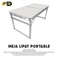 Meja Lipat Portable / Meja Lipat Koper Hpl Aluminium Portable