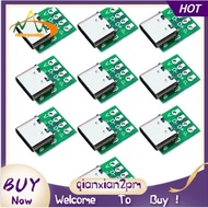 【rbkqrpesuhjy】10 PCS TYPE-C USB3.1 16 Pin Female to 2.54mm Type C Connector 16P Adapter Test PCB Board Plate Socket for Data Transfer