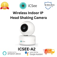 【SG LOCAL】ICSEE-A2 (3Mega Pixel) Wireless indoor head shaking machine camera, ICSee Mobile App