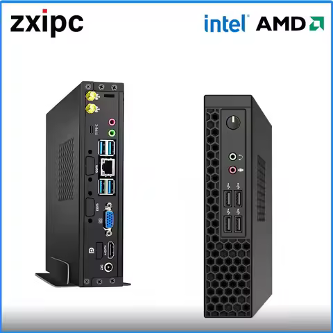 Mini PC Ryzen AMD R7 4700U Intel I5 N5095 8 Cores Win11 Dual Display 4K HD DDR4 NVMe WIFI6 BT Mini B