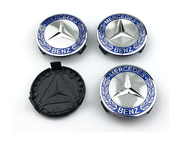 ฝาครอบล้อรถตราติดรถ75มม.,ใหม่ฝาปิดสติ๊กเกอร์ติดล้อ4ชิ้นสำหรับ Mercedes Benz ที่หุ้มขอบล้อรถยนต์ส่วนสัญลักษณ์ป้ายโลโก้บีอะไหล่รถยนต์อุปกรณ์แต่งผมพวงมาลัยรถล้อตรงกลาง3D สติกเกอร์ฝาครอบดุมล้อสติกเกอร์รูปลอกตรารถยนต์