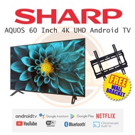 [FREE WALL BRACKET] SHARP AQUOS 60" 4K UHD ANDROID TV - 4TC60DK1X