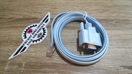 สายคอนโซลสำหรับ config อุปกรณ์ network เช่น cisco huawei ยาว 1.8m DB 9Pin rs232 serial to rj45 CAT5 