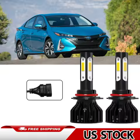 9005/HB3 Car Light Bulbs 20000LM 4 Sides COB Chips Turbo LED Headlights 6000K White Bulit in Drive H