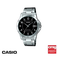 CASIO นาฬิกาข้อมือ CASIO รุ่น MTP-V004D-1BUDF วัสดุสเตนเลสสตีล สีดำ