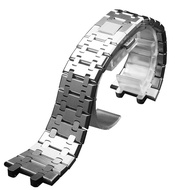 สร้อยข้อมือเหล็กสแตนเลส316L สำหรับ AP 15400 Audemars Piguet GA2100ไม้โอ๊ค2110สายสายนาฬิกาข้อมือสีเงิ