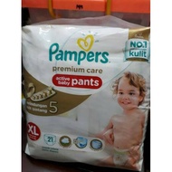 Pampers Premium Care Pants size XL Baby Diapers 21