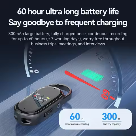 Portable Voice Recorder 4GB-256GB High Definition Noise Cancelling Keychain Voice Recorder Digital S