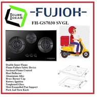 FUJIOH FH-GS7030 SVGL 3 BURNER DOUBLE INNER FLAME BUILT-IN GLASS GAS HOB