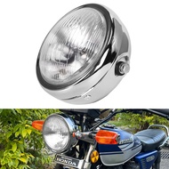 Motorcycle Retro Metal 35W Halogen Front Headlight head Lamp bracket mask Kits For CG125 GN125 Harle