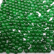 Jade Beads Jade Loose Beads Quartzite Jade Round Beads Loose Beads Cuiyu Floating Flower Jade Loose 