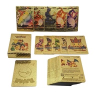Kartu Pokemon Emas Metal Pokemon Gold/Silver/Black English