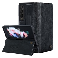 Case bao da chống sốc cho Samsung Galaxy Z Fold 7 / Fold 6 / Z Fold 5 / Fold 4 trang bị ngăn đựng S-