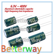 Capacitor 6.3V 10V 16V 25V 35V 63V 100V 250v 400V 100UF 220UF 330UF 470UF 680UF 1000UF 47UF 22UF 220