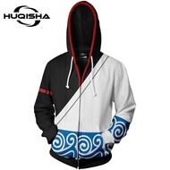 New Autumn Winter 3D Printed Anime Gintama Men Women Sweatshirts Fashion Casual Zipper Hoodies