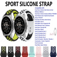 [Ready Stock] Soft Sport Silicone Strap Band for Smart Watch Fossil Gen 6 44mm Hybrid Venture Editio