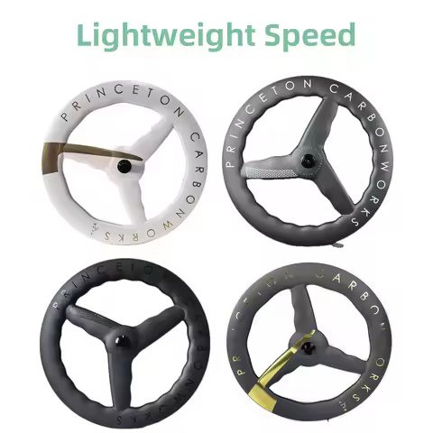 T1000 700C Road Bicycle 3 Spoke Carbon Wheels TT bike Wheelst Clincher /Tubeless Tri spoke wheel