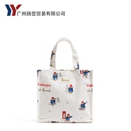 Paddington Bear Canvas Bag Hand-Carrying Environmentally Friendly Tote Bag Large-Capacity Waterproof