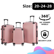 SG Stock ABS material Premium Luggage 20/24/28 Inch with Hard Shell Luggage/ TSA lock