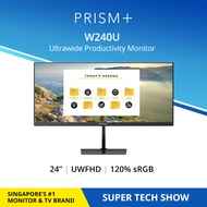 PRISM+ W240U 24 UWFHD [2560 x 1080] 120% sRGB Professional Monitor Productivity Monitor