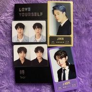 Bts Love yourself tear r photocard taehyung tear r jin photocard jin BTS tear r V tear r jin