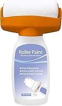 17oz/500g White Wall Paint with Roller Brush for Wall Touch up Ceiling, Wall Repair Kit for Flat, Re
