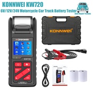 KONNWEI KW720 6V 12V 24V Battery Tester Analyzer Charging Cranking Test Tool for Motorcycle Car Truc