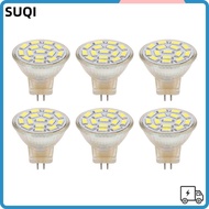 LUCKY-SUQI 6PCS GU4 LED Bulb, 12V 3W MR11 LED Bulb, Easy Glass LED Light Bulb Ceiling Lights