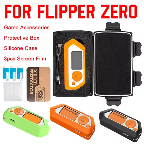 For Flipper Zero Game Console Carrying Case Portable Protection Case Silicone Cover 3pcs Transparent