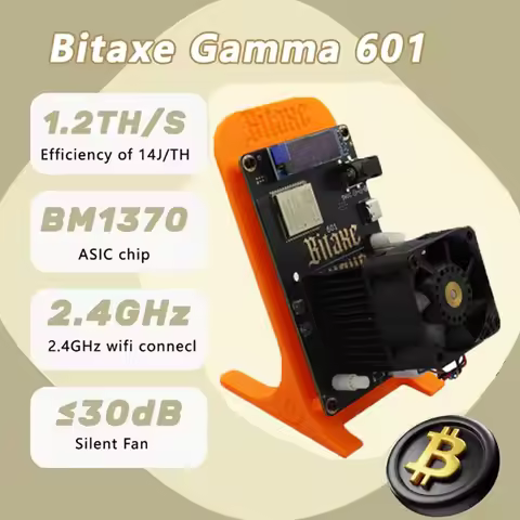 New Bitcoins Miner Bitaxe Gamma 601 1.2TH/s Solo Miner BM1370 Chip WiFi 18W BTC Lottery Crypto Miner