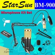Professional Condenser Microphone Kit Complete Set for Studio Recording BM900