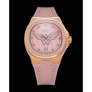 TOMAZ DC Wonder Woman Rosegold Pink Watch Jam Tanga Swarovski Crystal Free Shipping