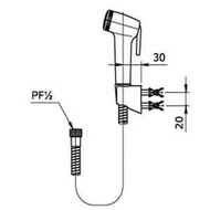 TOTO Jet Washer/ THX20MCRB / Shower Spray / Spray / Jet Shower